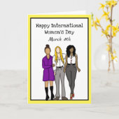 Internationale Vrouwendag 8 maart Kaart (Gele Bloem)