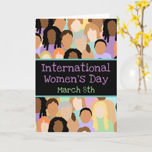 Internationale Vrouwendag - 8 maart Kaart (Gele Bloem)