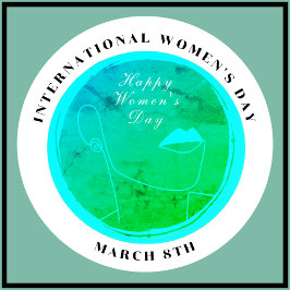 Internationale Vrouwendag 8 maart Kleurrijk Ronde Button 4,0 Cm