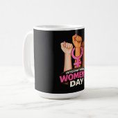 Internationale Vrouwendag 8 maart Koffiemok (Voorkant links)