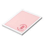 Internationale Vrouwendag 8 maart Notitieblok (Linkerzijde)