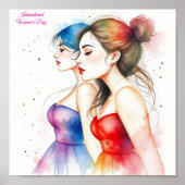 Internationale Vrouwendag 8 maart Poster (Voorkant)