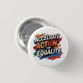 Internationale Vrouwendag 8 maart Ronde Button 3,2 Cm (Voorkant /achterkant)
