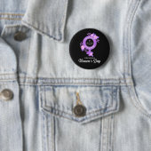 Internationale Vrouwendag 8 maart Ronde Button 5,7 Cm (In situ)