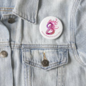 Internationale Vrouwendag 8 maart Ronde Button 5,7 Cm (In situ)