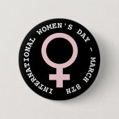 Internationale Vrouwendag - 8 maart Ronde Button 5,7 Cm (Voorkant)