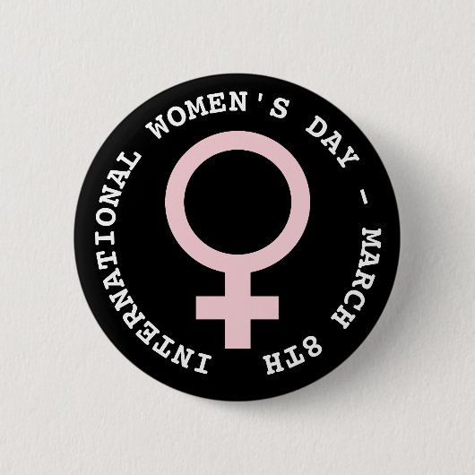 Internationale Vrouwendag - 8 maart Ronde Button 5,7 Cm (Voorkant)
