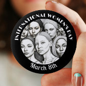 Internationale Vrouwendag 8 maart Ronde Button 5,7 Cm