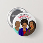 Internationale Vrouwendag - 8 maart Ronde Button 5,7 Cm (Voorkant /achterkant)