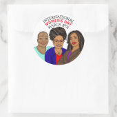 Internationale Vrouwendag - 8 maart Ronde Sticker (Tas)