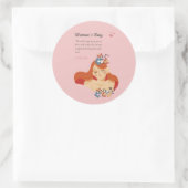 Internationale Vrouwendag 8 maart Ronde Sticker (Tas)