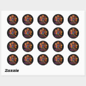 Internationale Vrouwendag 8 maart Ronde Sticker (Vel)