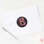 Internationale Vrouwendag 8 maart Ronde Sticker (Envelop)