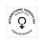 Internationale Vrouwendag | 8 maart Rubberstempel (Afrduk)