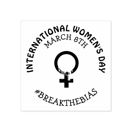 Internationale Vrouwendag | 8 maart Rubberstempel (Afrduk)