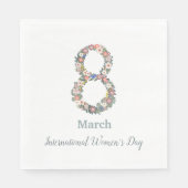 Internationale Vrouwendag 8 maart Servet (Voorkant)