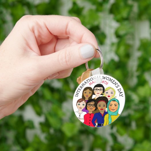 Internationale Vrouwendag 8 maart Sleutelhanger (Hand)
