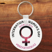 Internationale Vrouwendag | 8 maart Sleutelhanger (Voorkant)