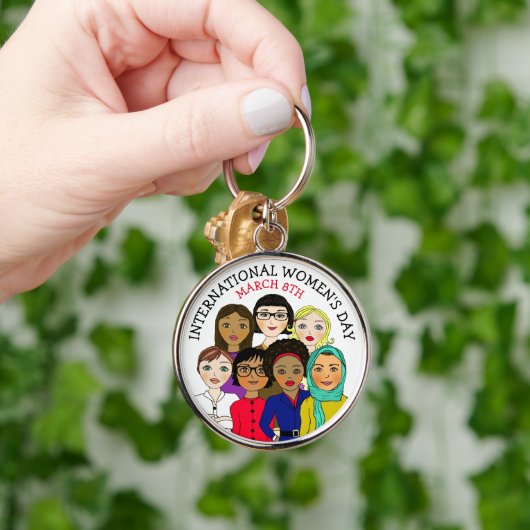 Internationale Vrouwendag 8 maart Sleutelhanger (Hand)