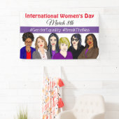 Internationale Vrouwendag 8 maart Spandoek (Insitu)