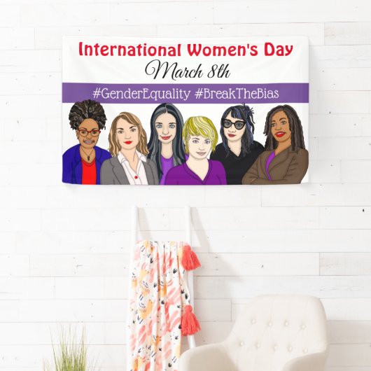 Internationale Vrouwendag 8 maart Spandoek (Insitu)