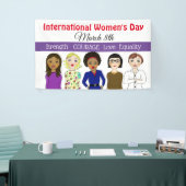 Internationale Vrouwendag 8 maart Spandoek (Beurs)