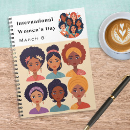 Internationale Vrouwendag 8 Maart Spiraal Gebonden Notitieboek