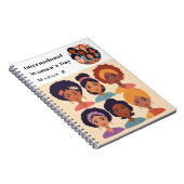 Internationale Vrouwendag 8 maart Spiral Bound Notitieboek (Rechterzijde)