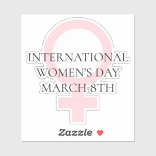 Internationale Vrouwendag - 8 maart Sticker