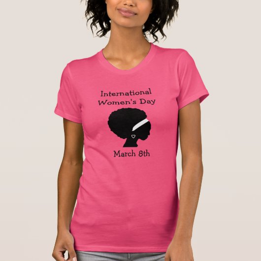 Internationale Vrouwendag 8 maart T-shirt (Voorkant)