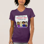 Internationale Vrouwendag 8 maart T-shirt (Voorkant)