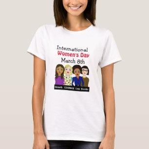 Internationale Vrouwendag 8 maart T-shirt