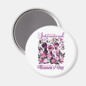 Internationale Vrouwendag 8 maart Tapijt Magneet (Voorkant / Achterkant)