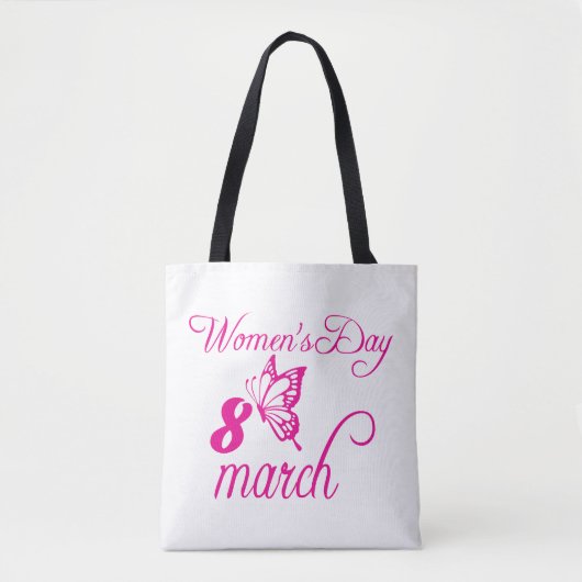 Internationale Vrouwendag, 8 maart Tote Bag (Voorkant)
