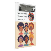 Internationale Vrouwendag 8 maart viering Mini Klembord (Schuin)