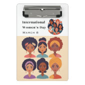Internationale Vrouwendag 8 maart viering Mini Klembord (Voorkant)