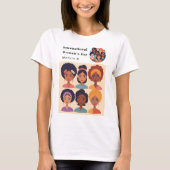 Internationale Vrouwendag 8 Maart Viering T-shirt (Voorkant)