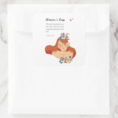 Internationale Vrouwendag 8 maart Vierkante Sticker (Tas)