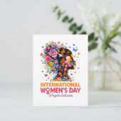 Internationale Vrouwendag Aankondiging (Staand voorkant)