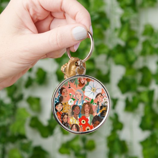 Internationale Vrouwendag afbeelding Magnet Sleutelhanger (Hand)