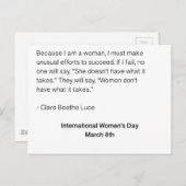 Internationale Vrouwendag - Alle vrouwen Briefkaart (Voorkant / Achterkant)