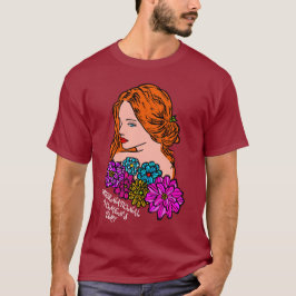 Internationale Vrouwendag Auburn Hair Lady Unisex T-shirt
