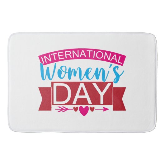Internationale Vrouwendag Badmat (Voorkant)