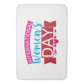 Internationale Vrouwendag Badmat (Voorkant Verticaal)