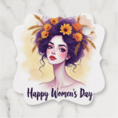 Internationale Vrouwendag Bedankjes Labels (Achterkant)