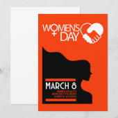 Internationale Vrouwendag Bedankkaart (Voorkant / Achterkant)