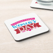 Internationale Vrouwendag Bier Onderzetter (Linkerzijde)