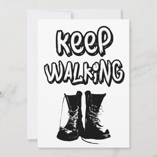 Internationale Vrouwendag - Blijf lopen Feestdagenkaart (Voorkant)