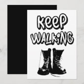 Internationale Vrouwendag - Blijf lopen Feestdagenkaart (Voorkant / Achterkant)