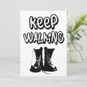 Internationale Vrouwendag - Blijf lopen Feestdagenkaart (Staand voorkant)